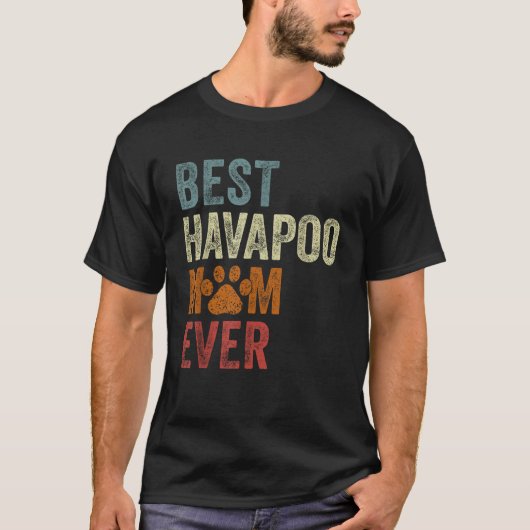 レトロ最高のハバポママEver Havapoo Mama Moths Tシャツ (正面)
