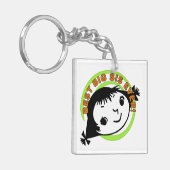 レトロ最高のビッグシエバー キーホルダー (正面左)