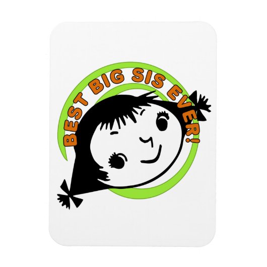 レトロ最高のビッグシエバー マグネット (縦)