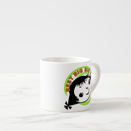 レトロ最高のビッグシスターエバー エスプレッソカップ (正面右)