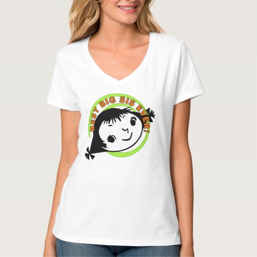 レトロ最高のビッグシスターエバー Tシャツ (正面)