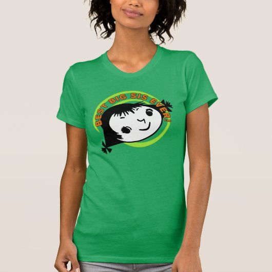 レトロ最高のビッグシスターエバー Tシャツ (正面)