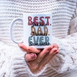 レトロ最高のフォントパパEver Kids Names Father's Day コーヒーマグカップ<br><div class="desc">最高のパパは常にchunkyレトロフォントと色で文字、カスタマイズ可能な子供の名前で、より多くの名前を追加または削除することができる。</div>