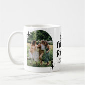 レトロ最高のフレンズフォーエバーGroovyフォトフレンド コーヒーマグカップ (左)