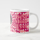 レトロ最高のママは未パーソナライズされた時フォトマザーズの日 ジャンボコーヒーマグカップ (右)