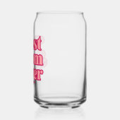 レトロ最高のママエバーピンクグルーヴィーマザーズデイギフト ガラス缶 (左)