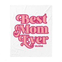 レトロ最高のママエバーピンクグルーヴィーマザーズデイギフト