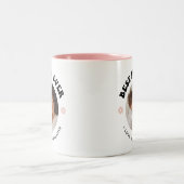 レトロ最高のママエバー |写真 ツートーンマグカップ (中央)