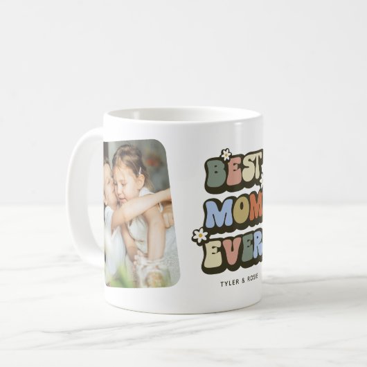 レトロ最高のママEver 2の写真 コーヒーマグカップ (正面左)