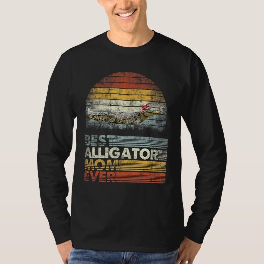 レトロ最高のワニゲーターモマエバーアニマル Tシャツ (正面)