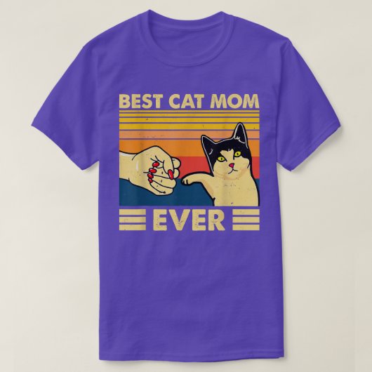 レトロ最高のヴィンテージママEver Fist Bumpおもしろい Ca Tシャツ (デザイン正面)