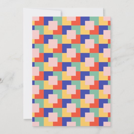 レトロ最高の卒業エバーレッド卒業パーティー 招待状 (裏面)