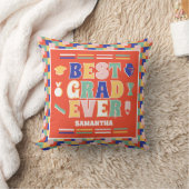 レトロ最高の卒業エバーレッド卒業 クッション (ブランケット)