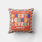 レトロ最高の卒業エバーレッド卒業 クッション (裏面)