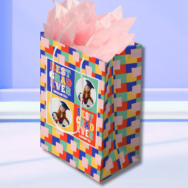 レトロ最高の卒業Ever Photo Gradation ミディアムペーパーバッグ