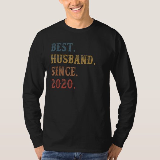 レトロ最高の夫2020 2ndのアニバー結婚ス以来 tシャツ (正面)