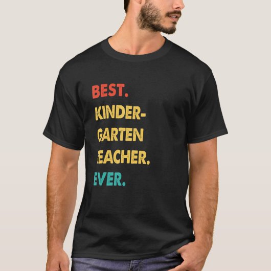 レトロ最高の幼稚園先生 Tシャツ (正面)