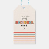 レトロ最高の隣人がかわいい ギフトタグ (裏面)