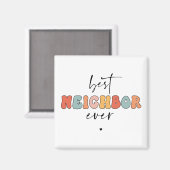 レトロ最高の隣人がかわいい マグネット (正面/裏面)