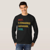 レトロ最高のEコマースマネージャーEver Tシャツ (正面フル)