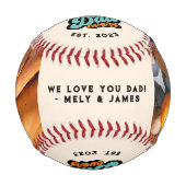 レトロ最高のGroovyパパEver 2写真 野球ボール (正面)