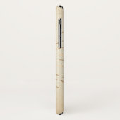 レトロ月星ヴィンテージセピア紙 動揺して Case-Mate iPhoneケース (裏面/左)