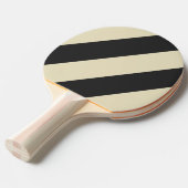 レトロ木炭3はっきりしたストライプ個 卓球ラケット (正面アングル)