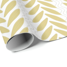 レトロ木製サーフボードカッコいい ラッピングペーパー