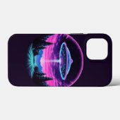 レトロ未来のエイリアンの宇宙船 Case-Mate iPhoneケース (裏面 (横))