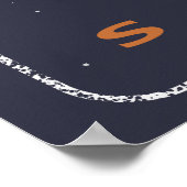 レトロ未来の目的地サターン ポスター (角)