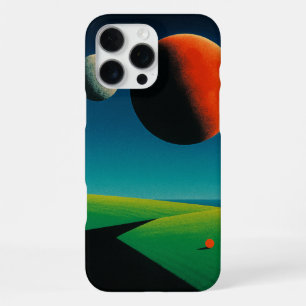 レトロ未来主義シュール惑星 iPhone 16 PRO MAXケース