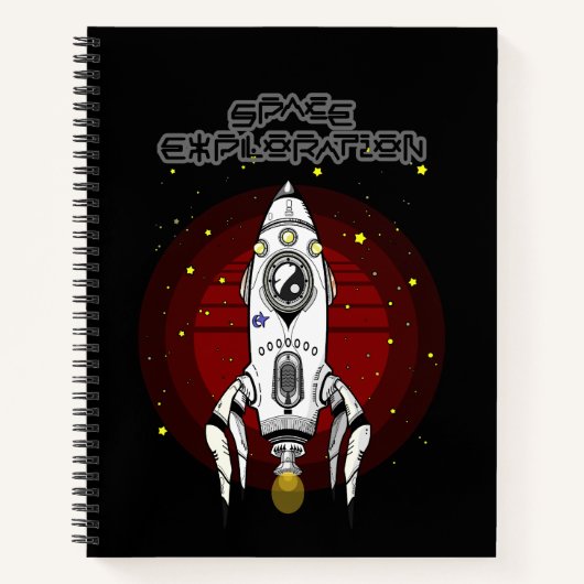 レトロ未来主義宇宙探索 ノートブック (正面)