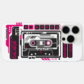 レトロ未来型カセットプレーヤー Case-Mate iPhoneケース (裏面 (横))