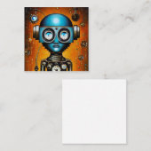 レトロ未来型ロボット スクエア名刺 (正面/裏面)