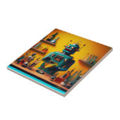 レトロ未来型ロボットROBIA 12J2ミックスロジスト タイル (側面)