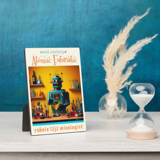 レトロ未来型ロボットROBIA 12J2ミックスロジスト フォトプラーク (側面)