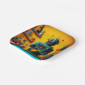 レトロ未来型ロボットROBIA 12J2ミックスロジスト ペーパープレート (傾斜あり)