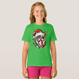 レトロ未来的なサンタ Tシャツ