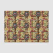 レトロ未来的なスチームパンクパイプBM5デクページ 薄葉紙 (正面)