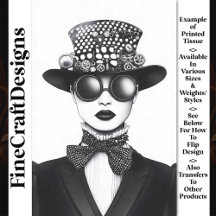 レトロ未来的なスチームパンク女性AC4デコページ