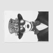 レトロ未来的なスチームパンク女性AC4デコページ 薄葉紙 (正面)