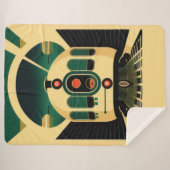 レトロ未来的な列車シェルパブランケット シェルパブランケット (正面(横))