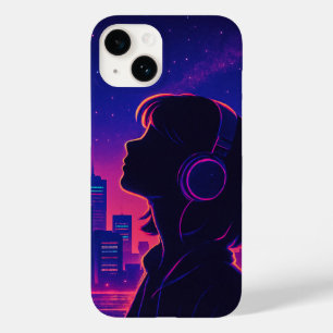 レトロ未来的な女の子iPhone / iPadケース Case-Mate iPhone 14ケース