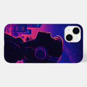 レトロ未来的な女の子iPhone / iPadケース Case-Mate iPhoneケース (裏面 (横))