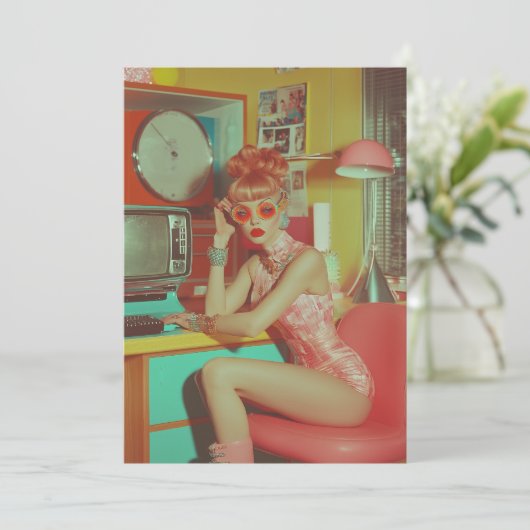 レトロ未来的グラムエステティック 招待状 (スタンド正面)