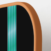 レトロ未来的パーソナライズされた ピックルボールラケット (左詳細)