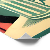 レトロ未来的ブラックキャットマルティニクラブ ポスター (角)