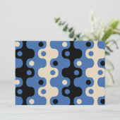 レトロ未来的抽象芸術パターン 招待状 (スタンド正面)