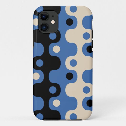 レトロ未来的抽象芸術パターン Case-Mate iPhoneケース (裏面)
