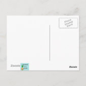 レトロ本好き葉書 ポストカード (裏面)